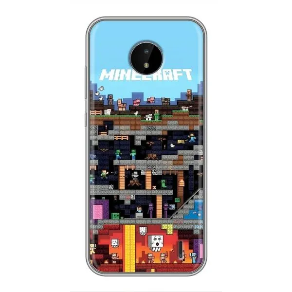Чехол с принтом «фон Minecraft» для Nokia C20