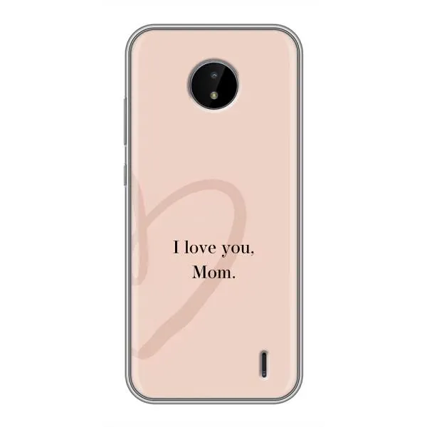 Чехол с принтом «Сердце маме» для Nokia C20 Чехол с принтом «Сердце маме» для Nokia C20