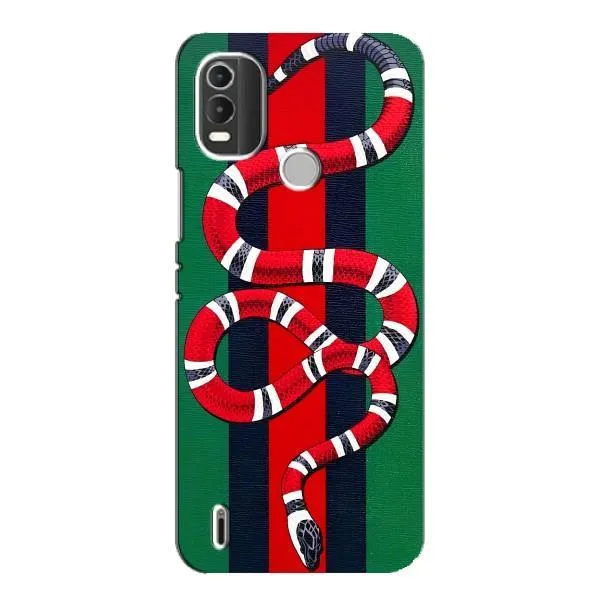 Чехол с принтом «Gucci змия» для Nokia C21 Plus