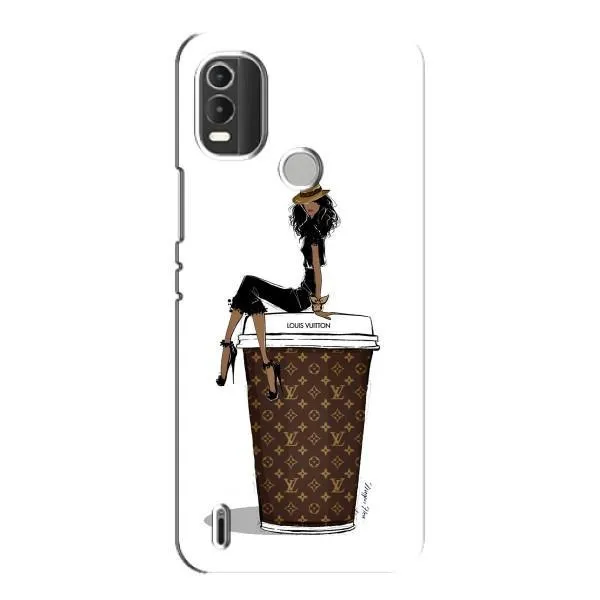 Чехол с принтом «кофе LOUIS VUITTON» для Nokia C21 Plus