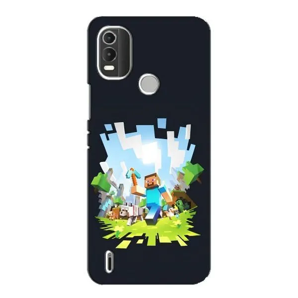 Чехол с принтом «персонажи Minecraft» для Nokia C21 Plus Чехол с принтом «персонажи Minecraft» для Nokia C21 Plus