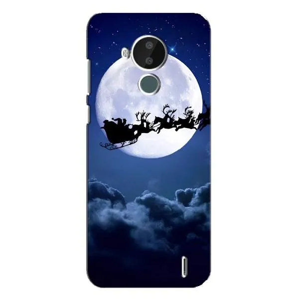 Чехол с принтом «Санта - луна» для Nokia C30