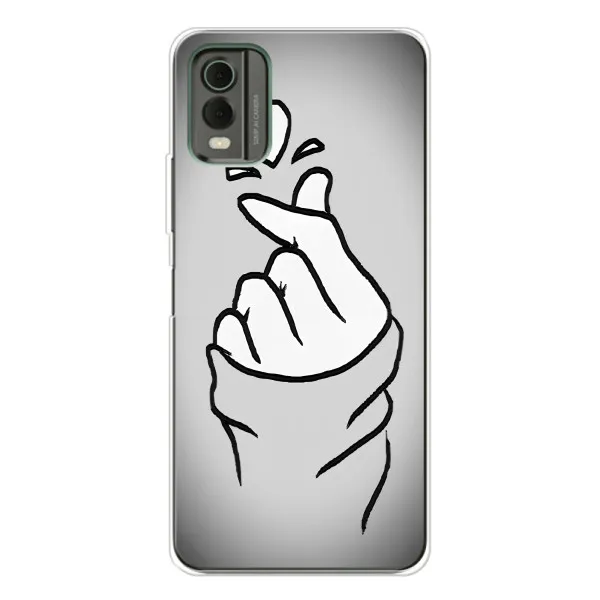 Чехол с принтом «Значок Love» для Nokia C32 Чехол с принтом «Значок Love» для Nokia C32