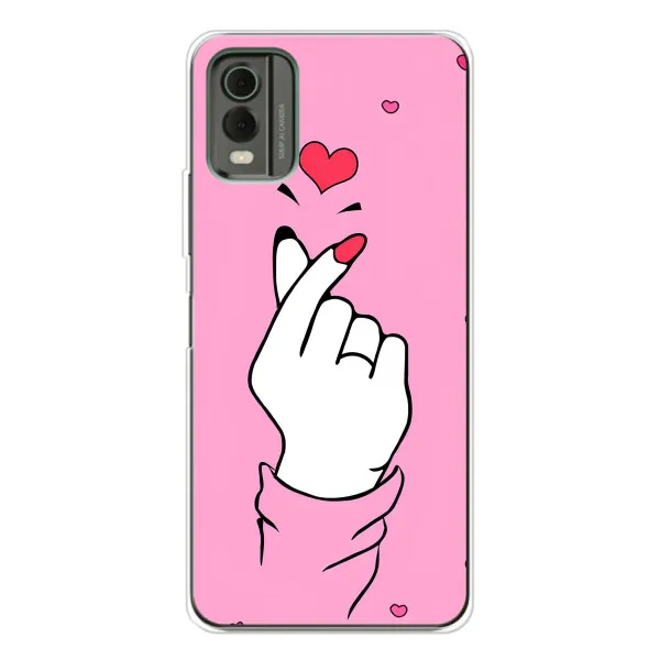 Чехол с принтом «Знак Love» для Nokia C32 Чехол с принтом «Знак Love» для Nokia C32
