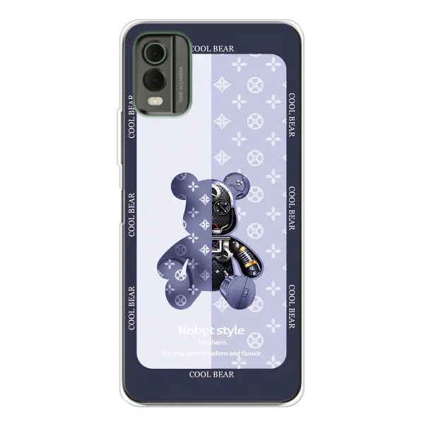 Чехол с принтом «Медвежонок LV» для Nokia C32 Чехол с принтом «Медвежонок LV» для Nokia C32