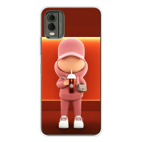 Чехол с принтом «С Кофе» для Nokia C32 Чехол с принтом «С Кофе» для Nokia C32