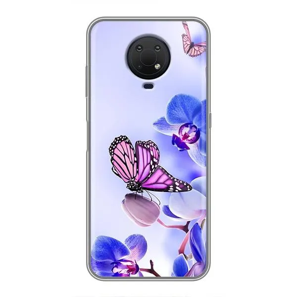 Чехол с принтом «Бабочка на цветочке» для Nokia G10 Чехол с принтом «Бабочка на цветочке» для Nokia G10