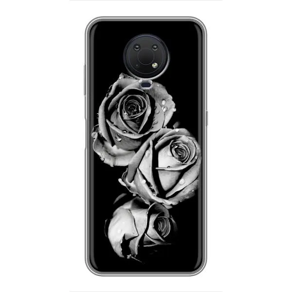 Чехол с принтом «Черная роза» для Nokia G10 Чехол с принтом «Черная роза» для Nokia G10