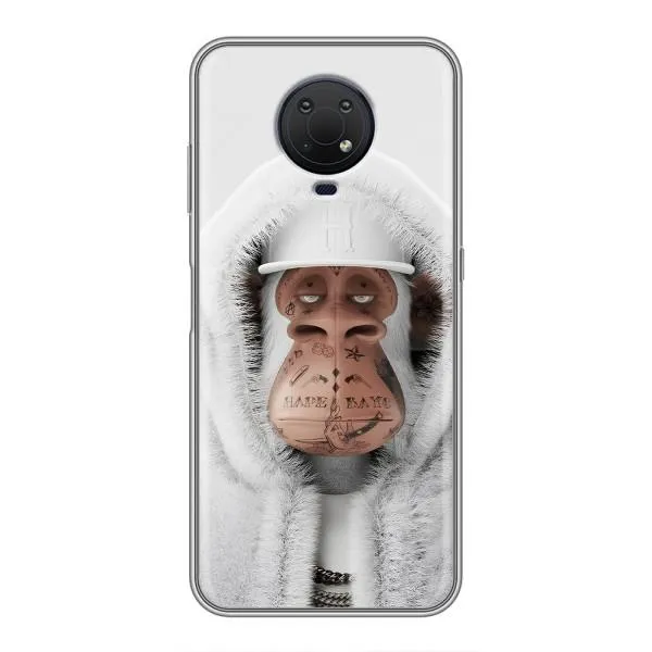 Чехол с принтом «обезьяна NFT в тату» для Nokia G10 Чехол с принтом «обезьяна NFT в тату» для Nokia G10