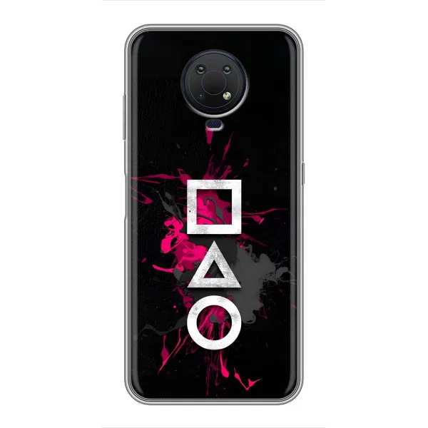Чехол с принтом «Символы Игра кальмара» для Nokia G10 Чехол с принтом «Символы Игра кальмара» для Nokia G10