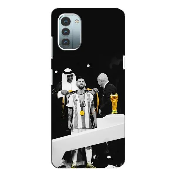 Чехол с принтом «Месси в накидке» для Nokia G11