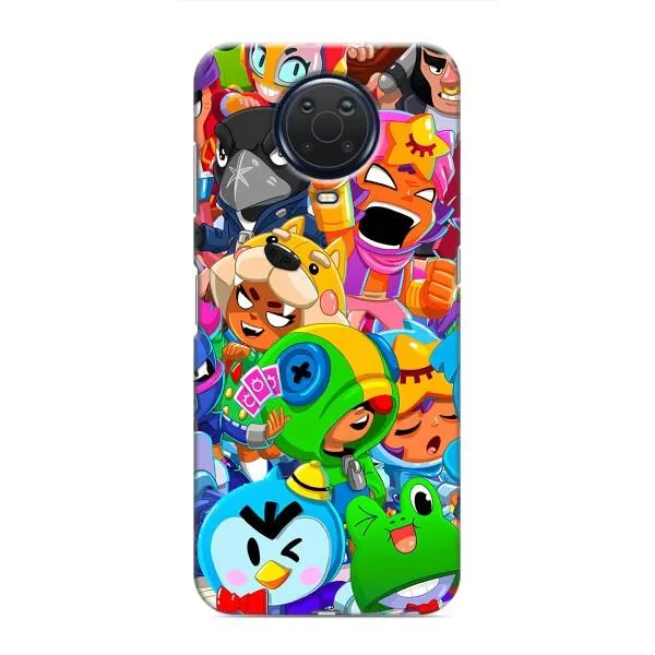 Чехол с принтом «герои Бравл Старс» для Nokia G20