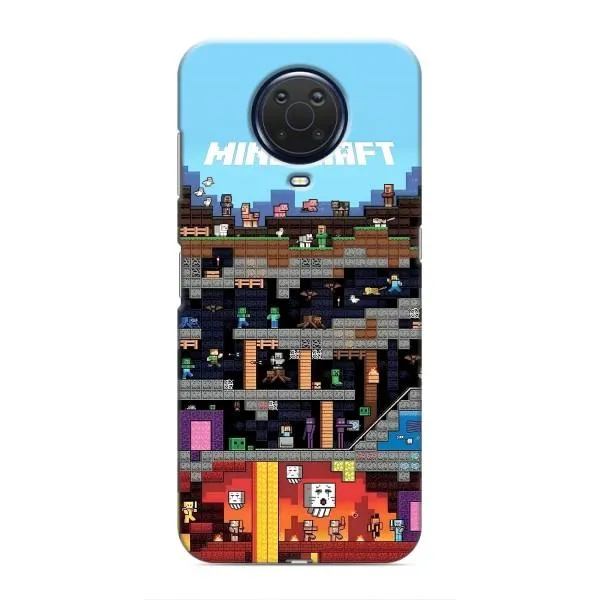 Чехол с принтом «фон Minecraft» для Nokia G20