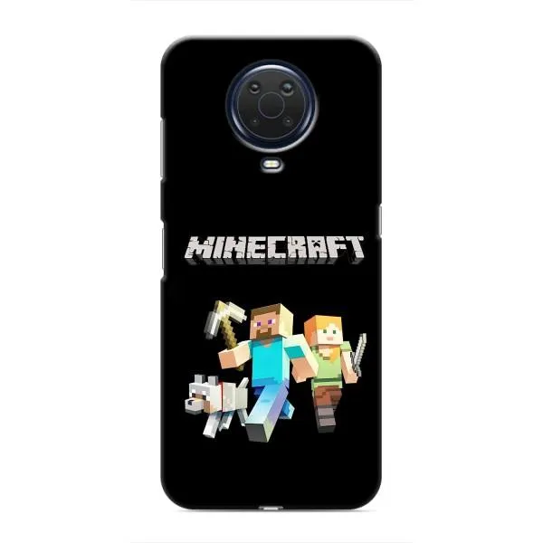 Чехол с принтом «герои Minecraft» для Nokia G20
