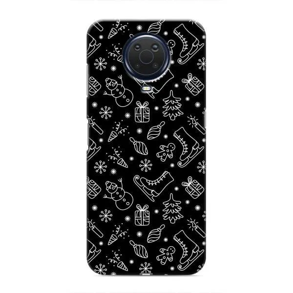 Чехол с принтом «Новогодний фон» для Nokia G20 Чехол с принтом «Новогодний фон» для Nokia G20