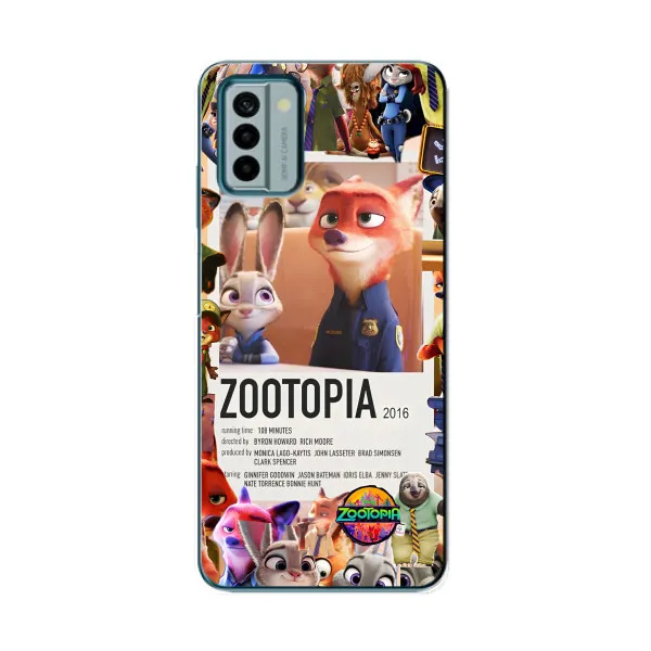 Чехол с принтом «Постер Зверополис» для Nokia G22