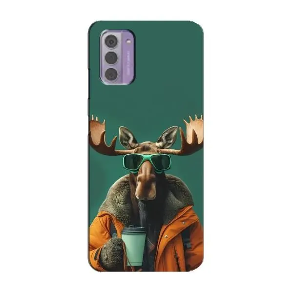 Чехол с принтом «Лось с кофе» для Nokia G42 Чехол с принтом «Лось с кофе» для Nokia G42