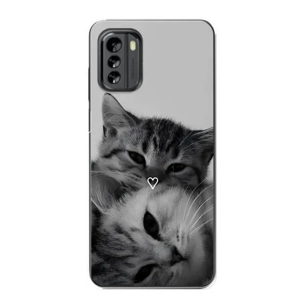 Чехол с принтом «Пара котов» для Nokia G60