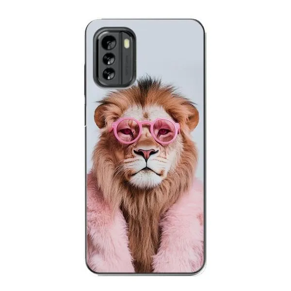 Чехол с принтом «Лев в очках» для Nokia G60 Чехол с принтом «Лев в очках» для Nokia G60