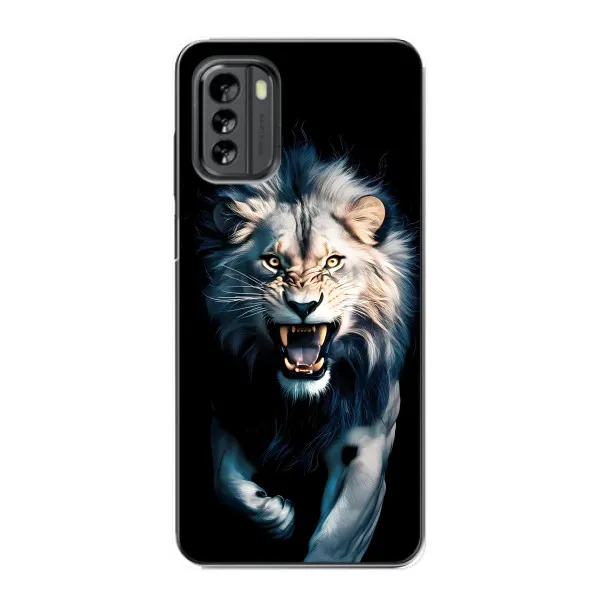 Чехол с принтом «Лев в темноте» для Nokia G60