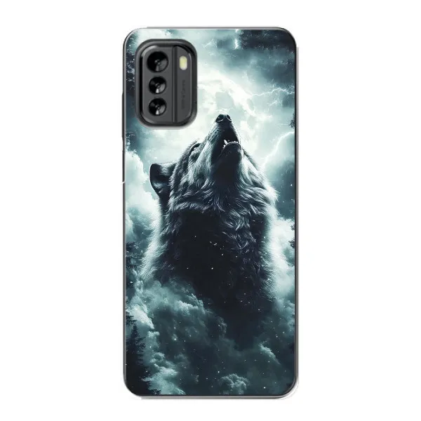 Чехол с принтом «Волк в облаках» для Nokia G60