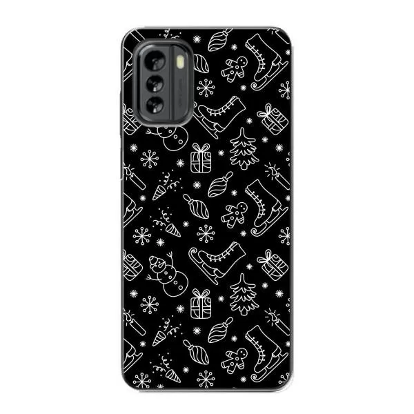 Чехол с принтом «Новогодний фон» для Nokia G60 Чехол с принтом «Новогодний фон» для Nokia G60