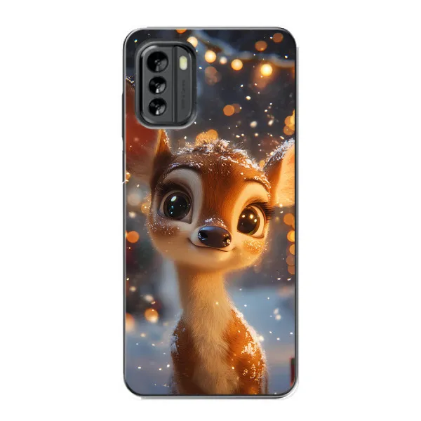 Чехол с принтом «Олененок среди гирлянд» для Nokia G60