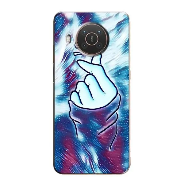 Чехол с принтом «Радужное сердце» для Nokia X10