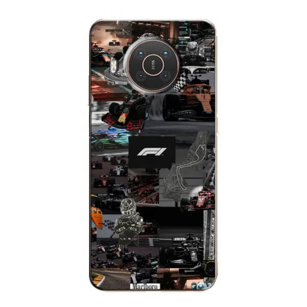 Чехол с принтом «Гоночный коллаж Ф1» для Nokia X10 Чехол с принтом «Гоночный коллаж Ф1» для Nokia X10