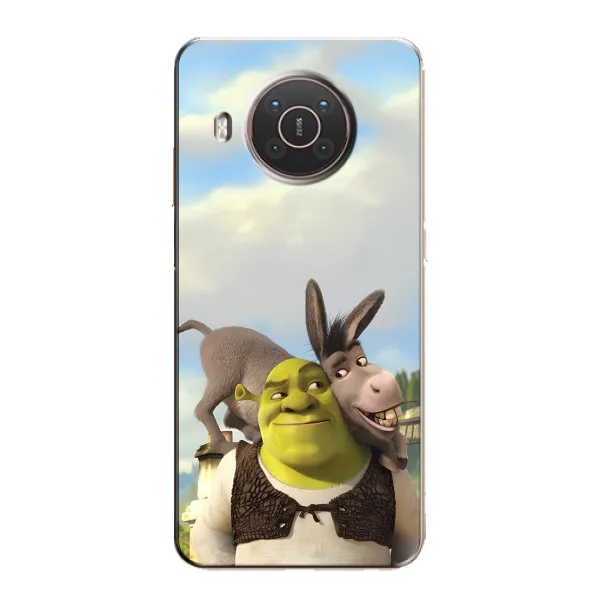 Чехол с принтом «Шрек и Осел» для Nokia X10