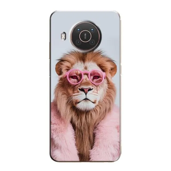 Чехол с принтом «Лев в очках» для Nokia X10 Чехол с принтом «Лев в очках» для Nokia X10