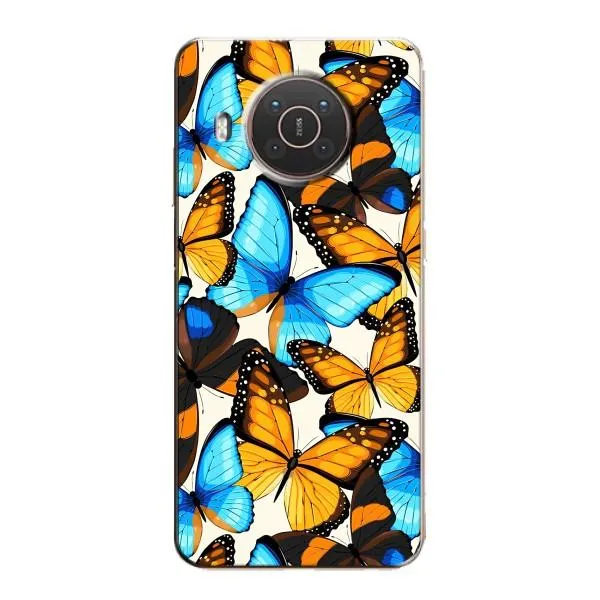 Чехол с принтом «Яркие бабочки» для Nokia X20