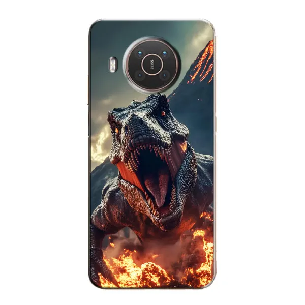 Чехол с принтом «Огненный динозавр» для Nokia X20