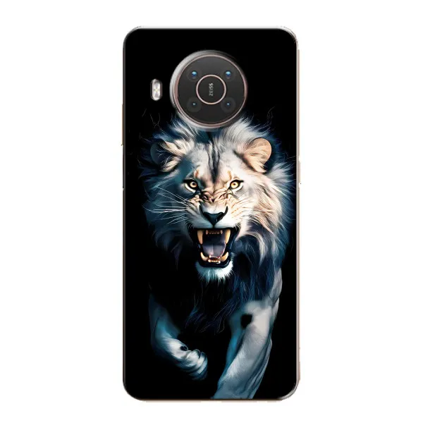 Чехол с принтом «Лев в темноте» для Nokia X20