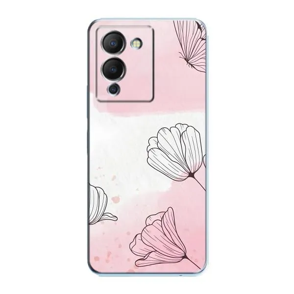 Чехол с принтом «Розовые цветы» для Infinix Note 12 (G96)
