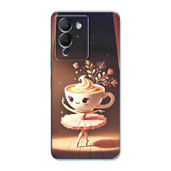 Чехол с принтом «Балерина капучина» для Infinix Note 12 (G96)