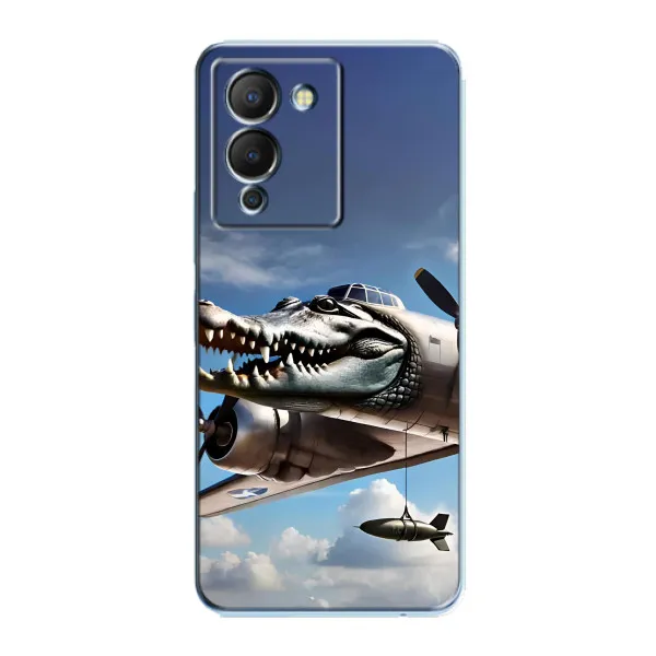 Чехол с принтом «Бомбардиро крокодило» для Infinix Note 12 (G96)