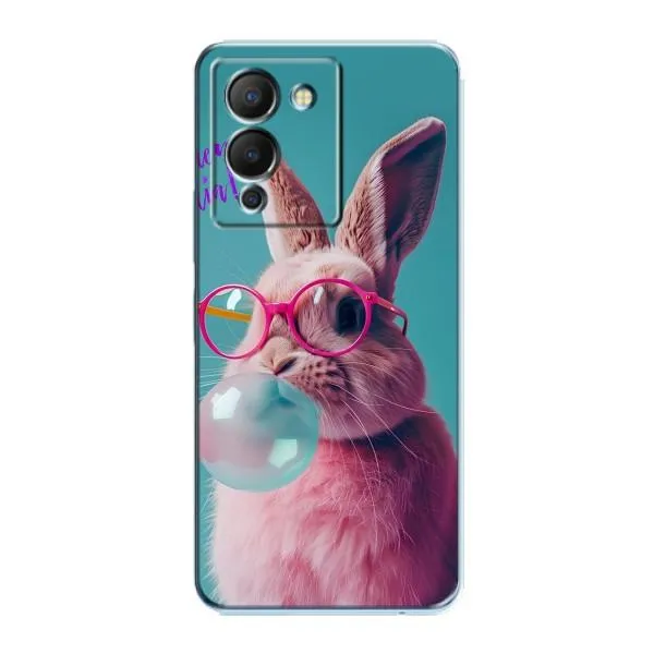 Чехол с принтом «Кролик в очках» для Infinix Note 12 (G96)