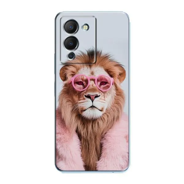 Чехол с принтом «Лев в очках» для Infinix Note 12 (G96)