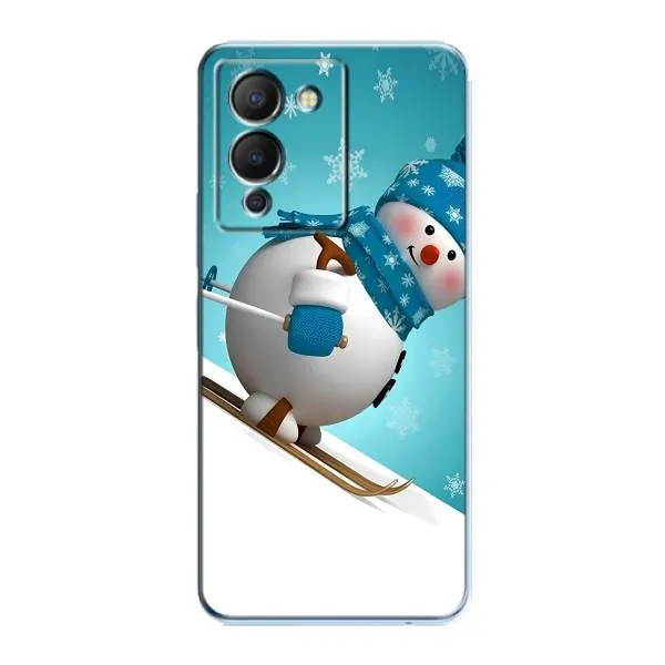 Чехол с принтом «Снеговик на лыжах» для Infinix Note 12 (G96) Чехол с принтом «Снеговик на лыжах» для Infinix Note 12 (G96)