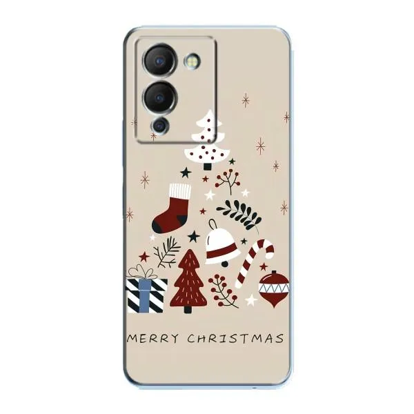 Чехол с принтом «Merry Christmas» для Infinix Note 12 (G96)