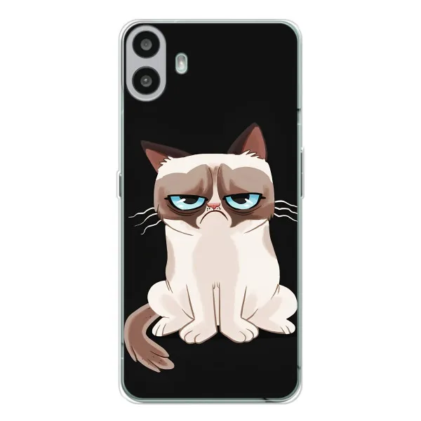 Чехол с принтом «Грустный кот» для Nothing CMF Phone 1 Чехол с принтом «Грустный кот» для Nothing CMF Phone 1