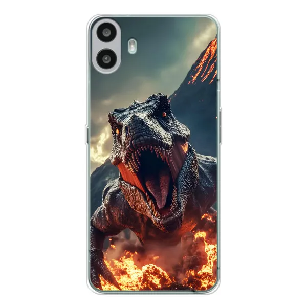 Чехол с принтом «Огненный динозавр» для Nothing CMF Phone 1