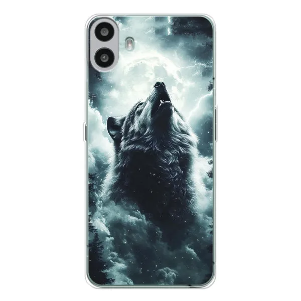 Чехол с принтом «Волк в облаках» для Nothing CMF Phone 1