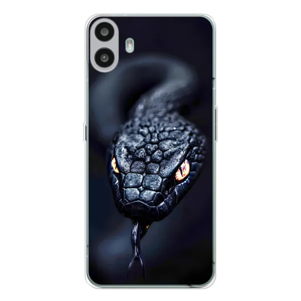 Чехол с принтом «Черная змея» для Nothing CMF Phone 1