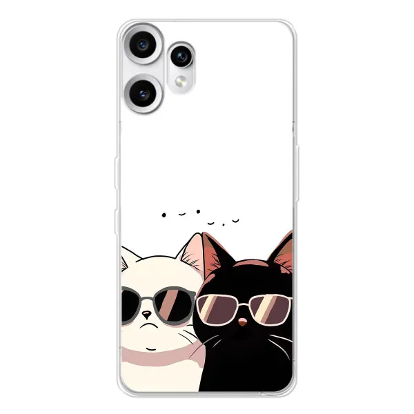 Чехол с принтом «Коты в очках» для Nothing CMF Phone 2 Pro