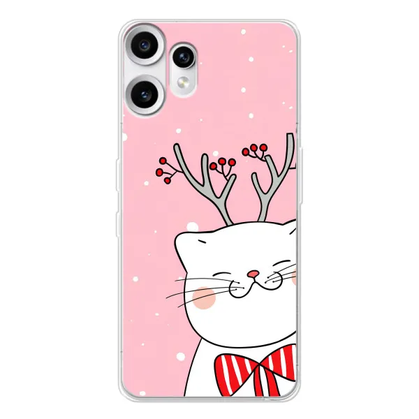 Чехол с принтом «Зимний кот» для Nothing CMF Phone 2 Pro