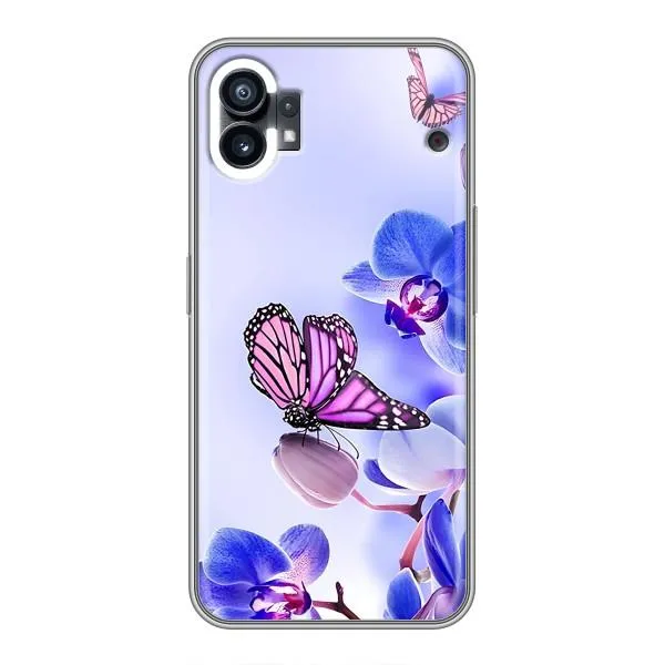 Чохол з принтом «Метелик на квітах» для Nothing Phone 1 Чохол з принтом «Метелик на квітах» для Nothing Phone 1