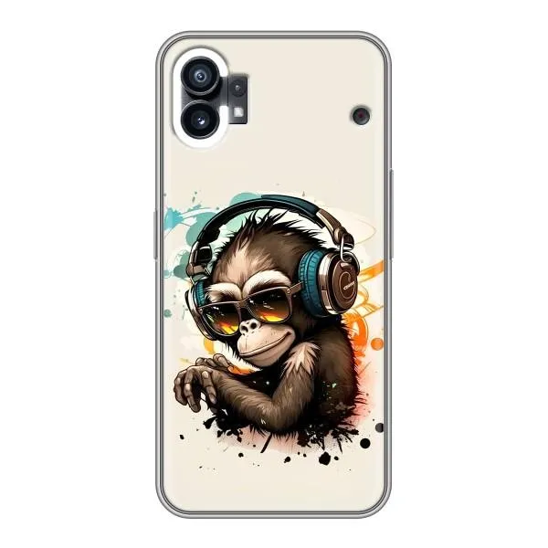 Чехол с принтом «Макака в наушниках» для Nothing Phone 1 Чехол с принтом «Макака в наушниках» для Nothing Phone 1