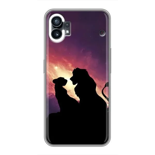 Чехол с принтом «Силуэт Симба и Налу» для Nothing Phone 1
